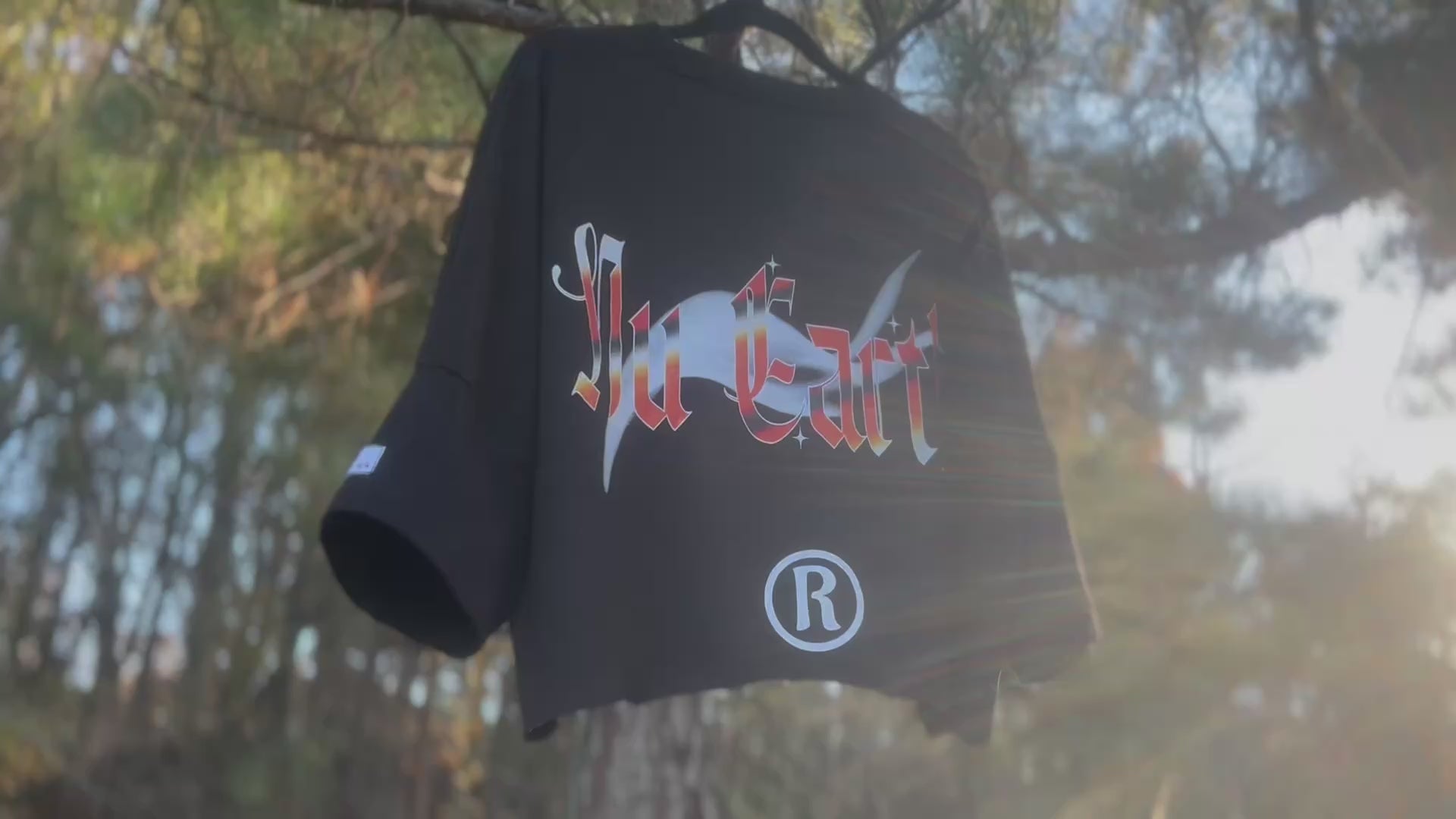 NU Cropped Box Oversized T shirt // Extended Sleeve